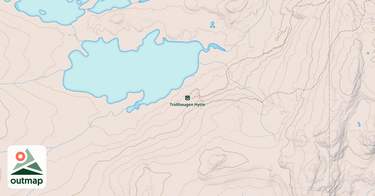 Map of Trollhaugen Hytte