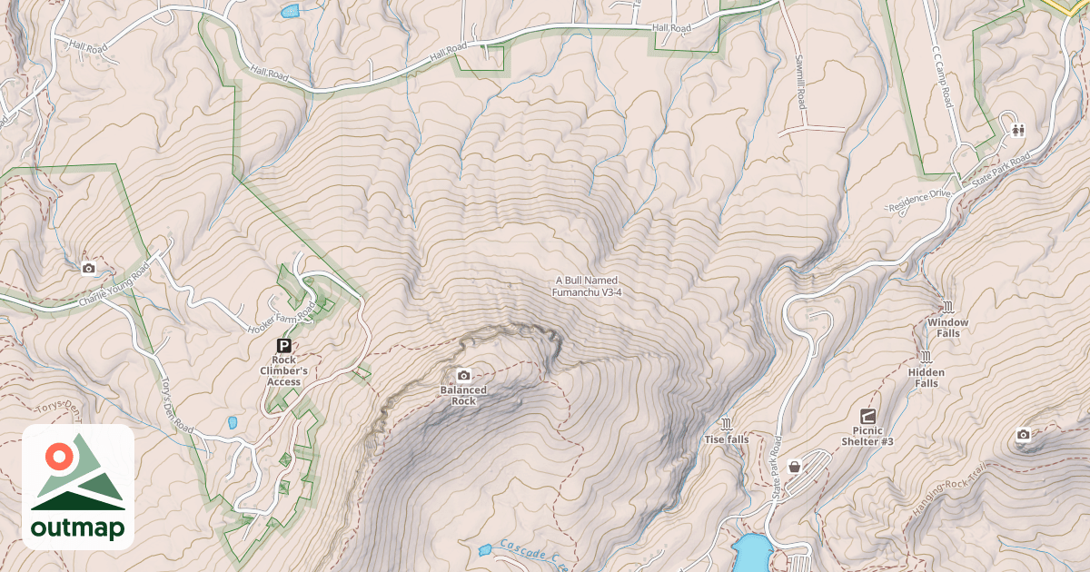Map of A Bull Named Fumanchu