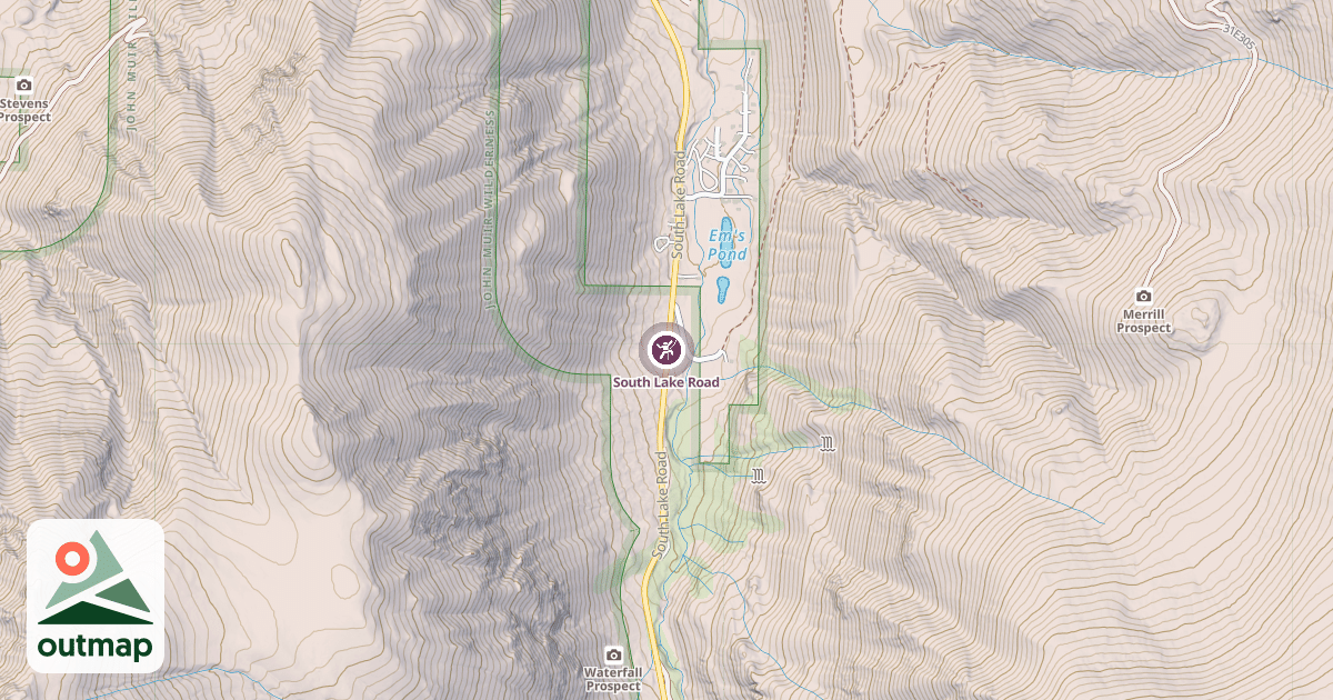 Map of South Lake Road