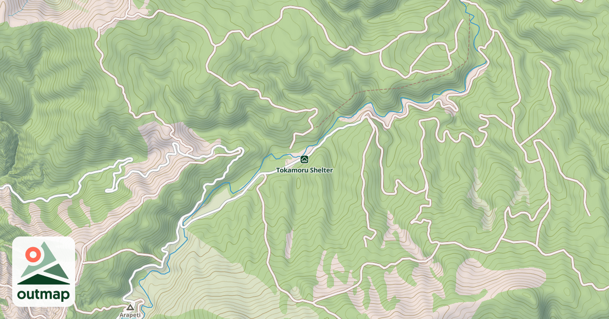 Map of Tokamoru Shelter
