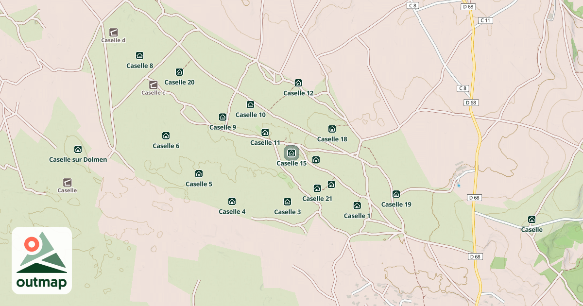 Map of Caselle 15