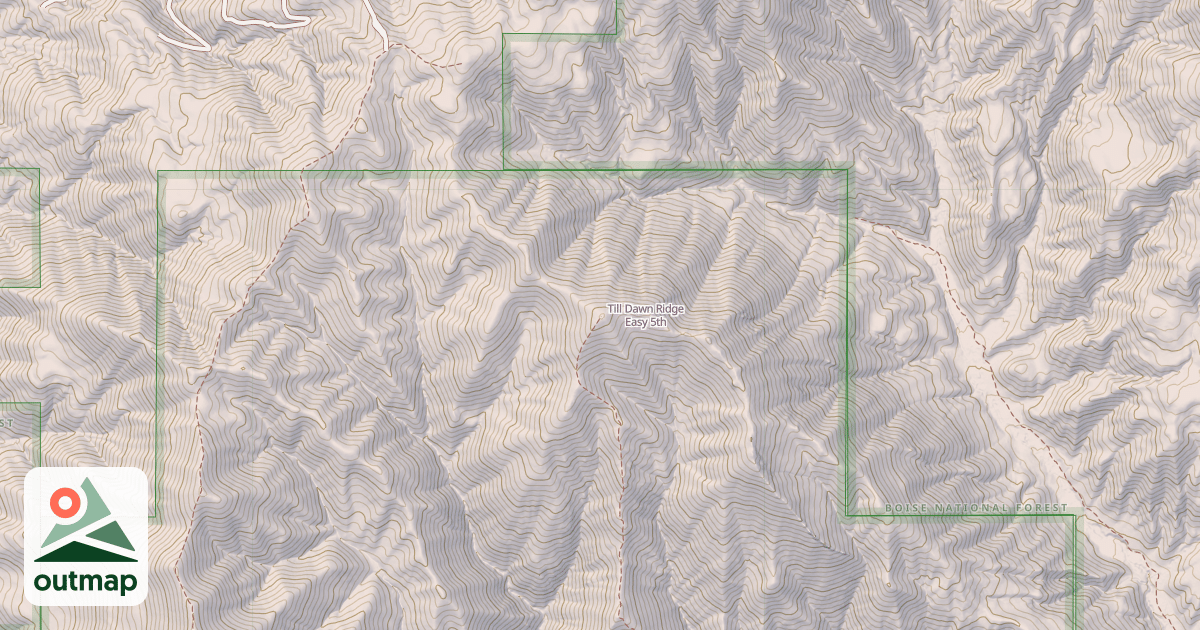 Map of Till Dawn Ridge