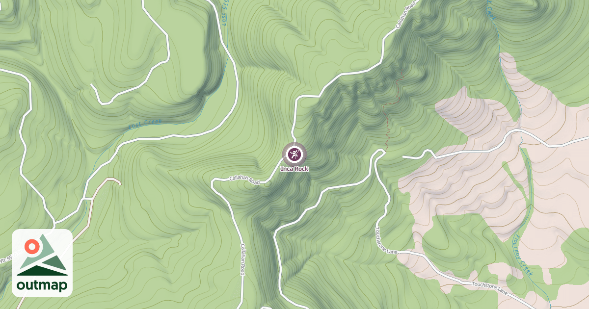 Map of Inca Rock