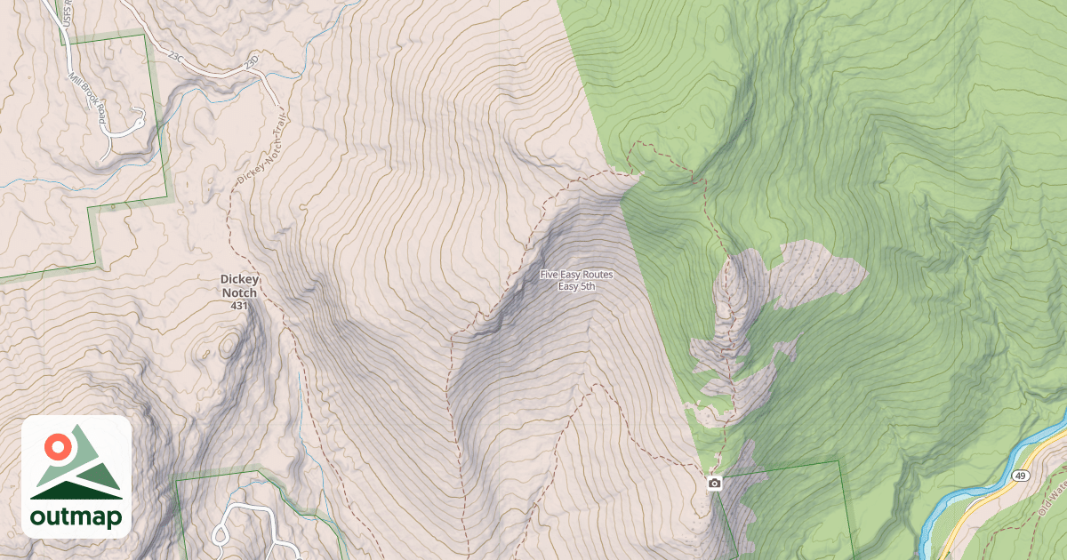 Map of Five Easy Routes