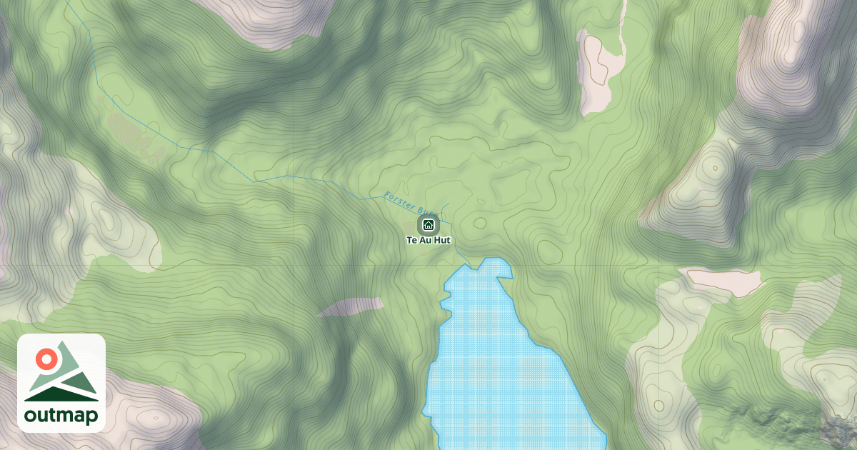 Map of Te Au Hut