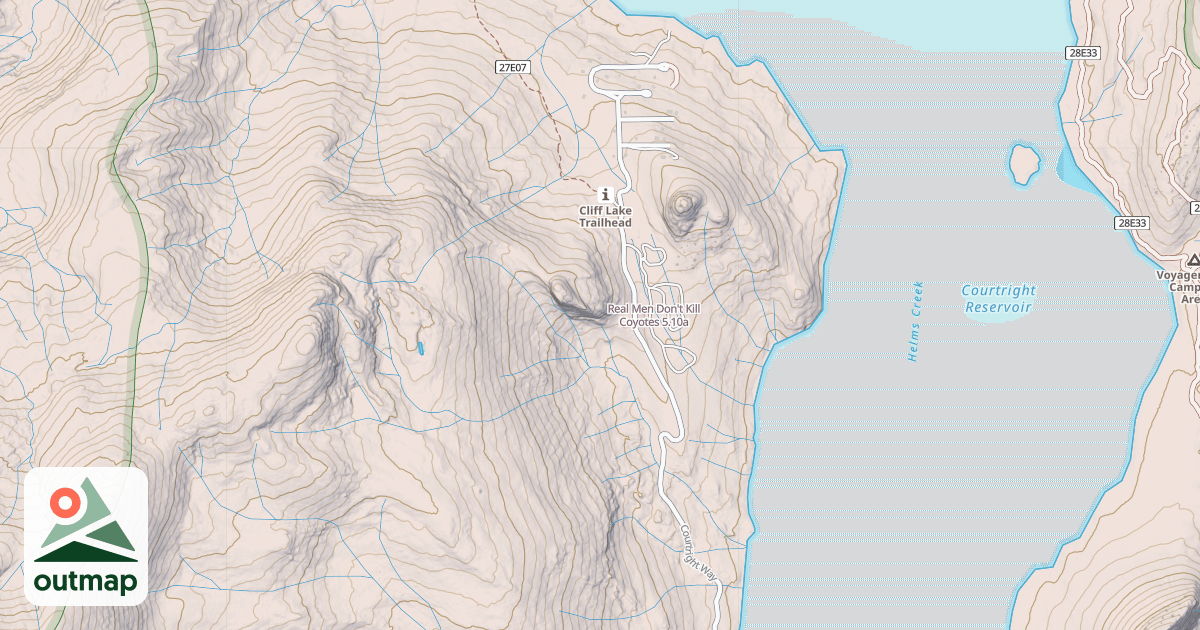 Map of Real Men Don't Kill Coyotes