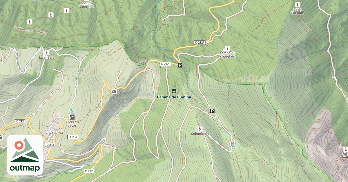 Map of Cabane de Cumina