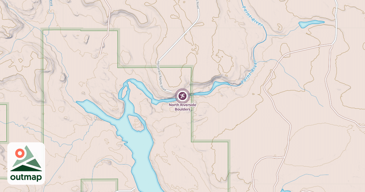 Map of North Riverside Boulders