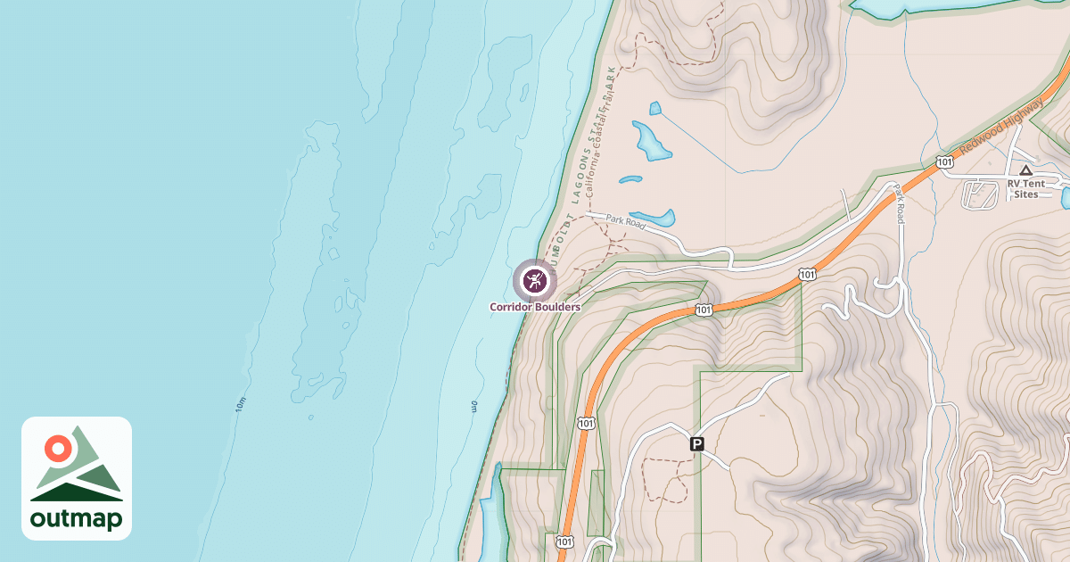 Map of Corridor Boulders