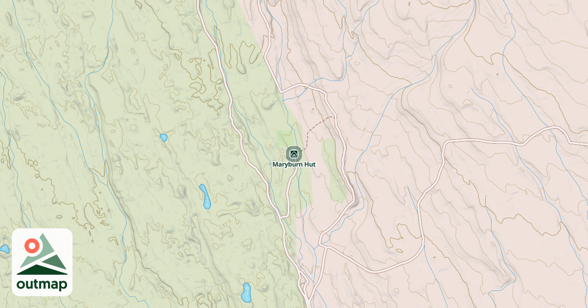 Map of Maryburn Hut