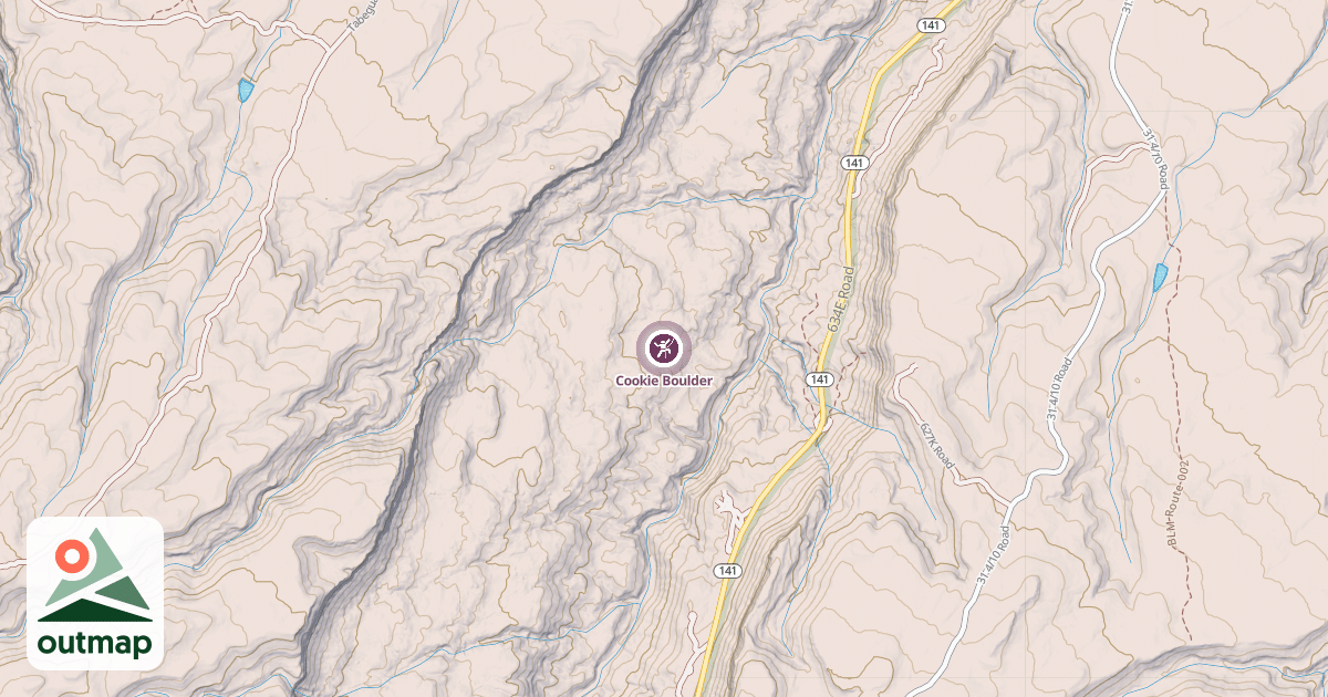 Map of Cookie Boulder