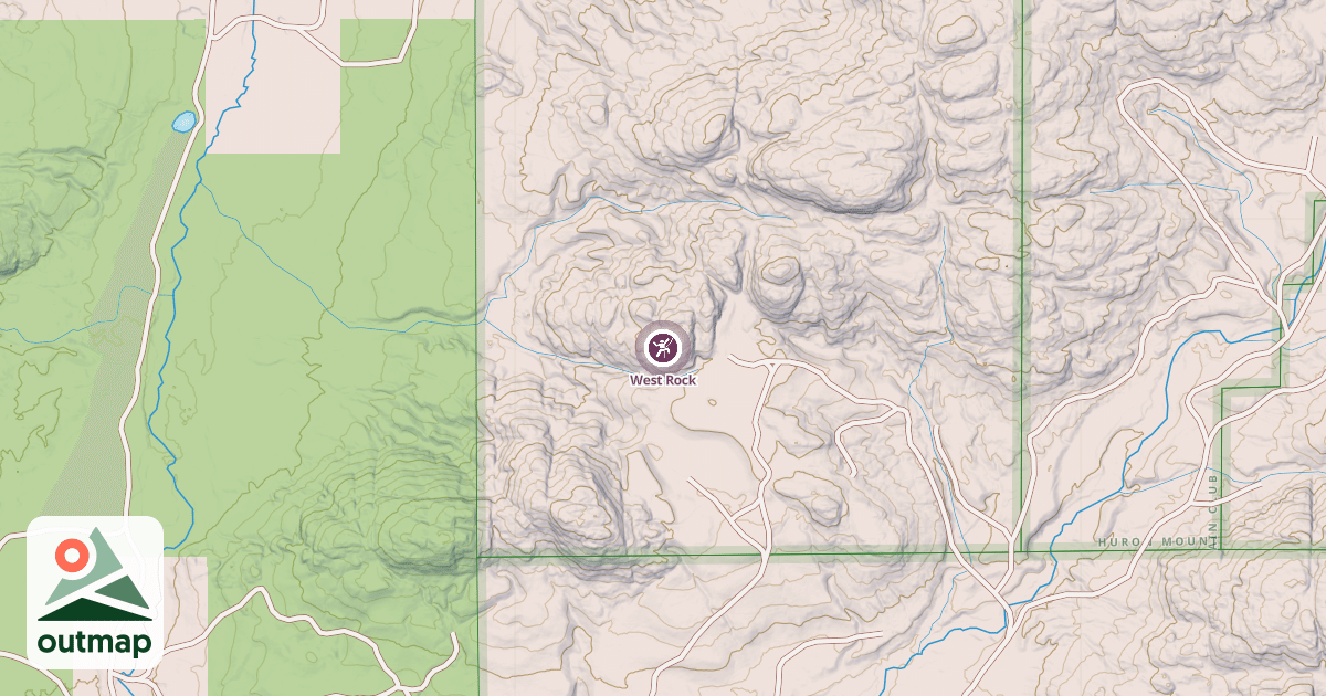 Map of West Rock