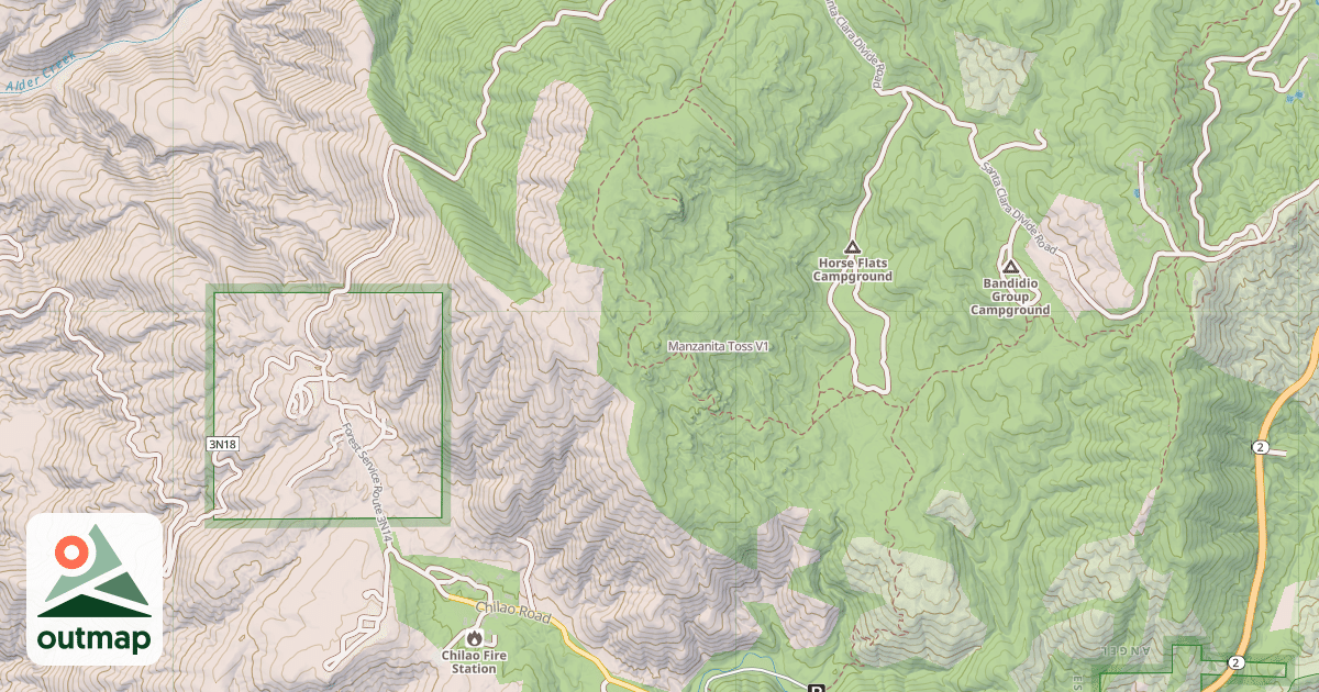 Map of Manzanita Toss