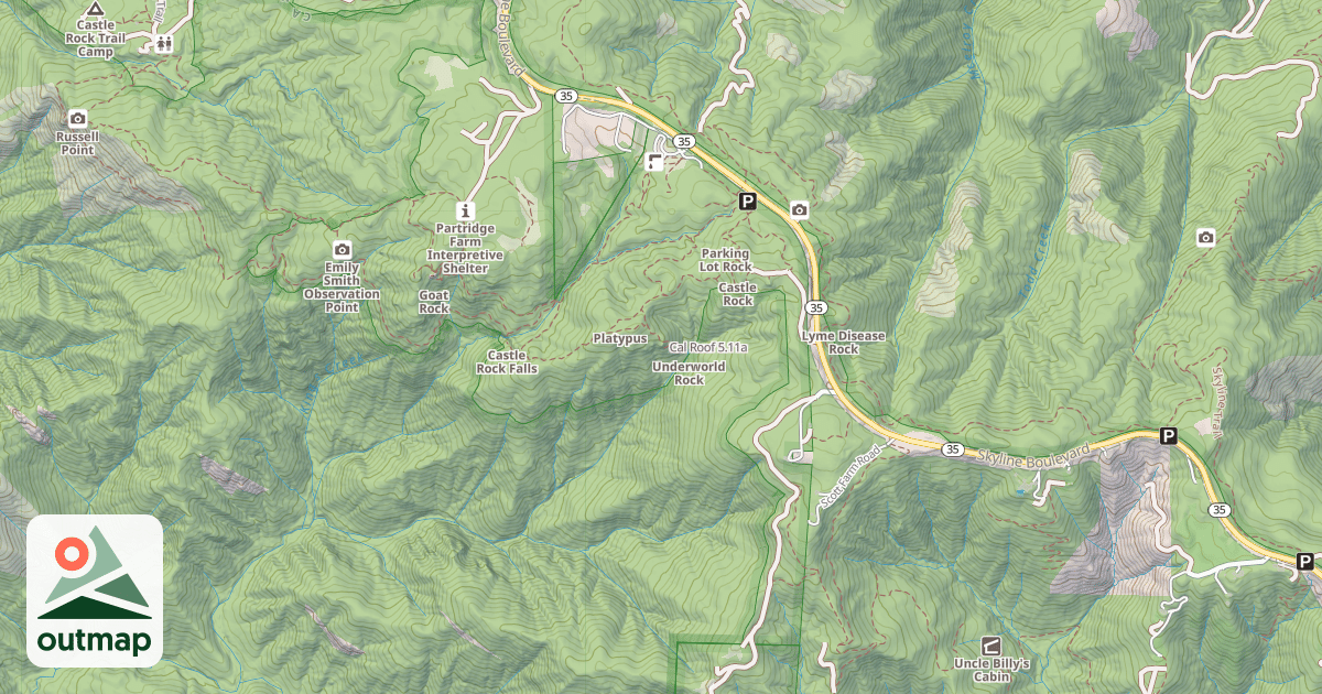 Map of Cal Roof