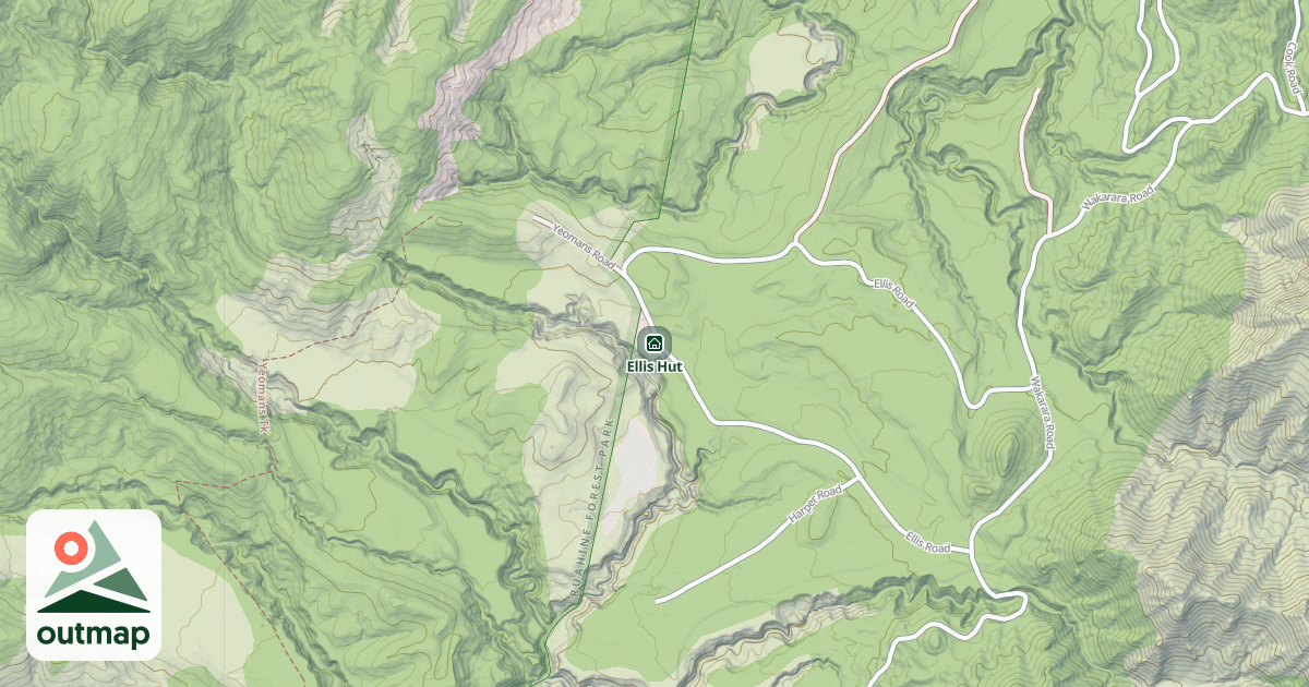 Map of Ellis Hut