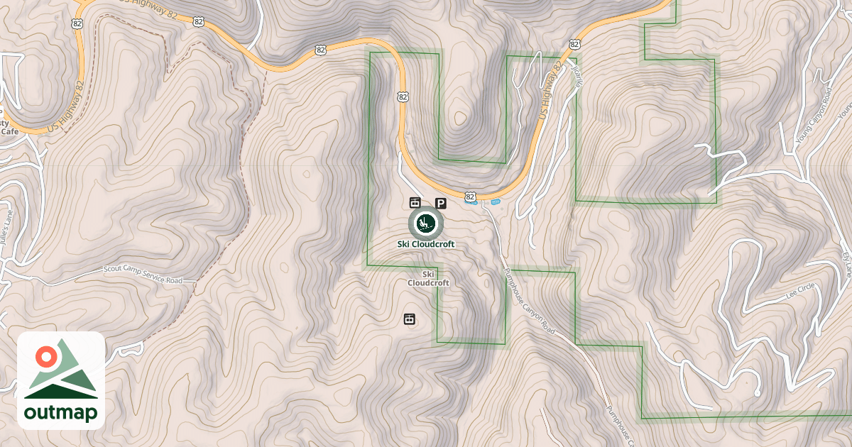 Map of Ski Cloudcroft