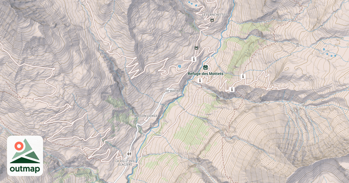 Map of Refuge du Rocher