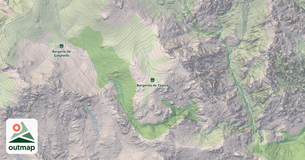 Map of Bergeries de Teghia