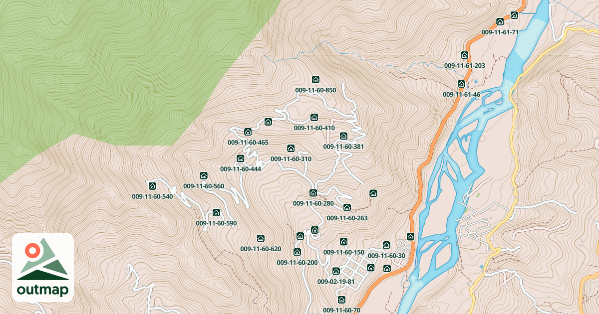 Map of 009-11-60-350