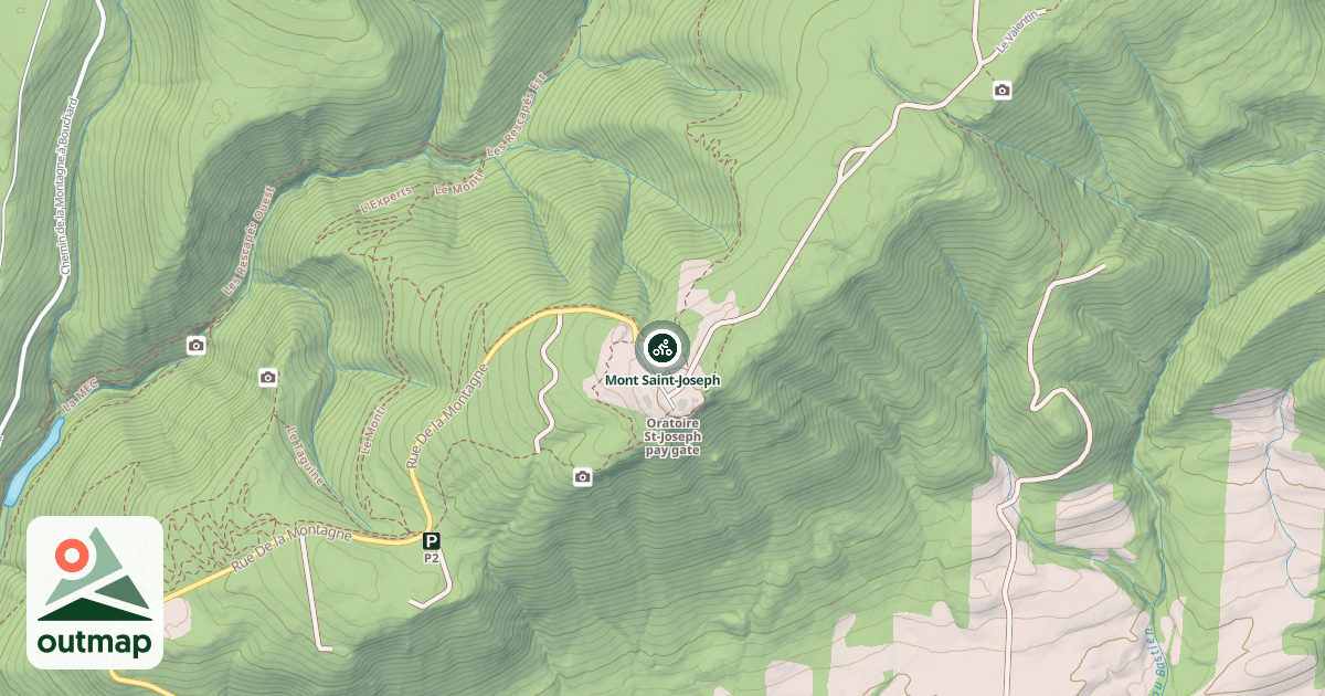 Map of Mont Saint-Joseph