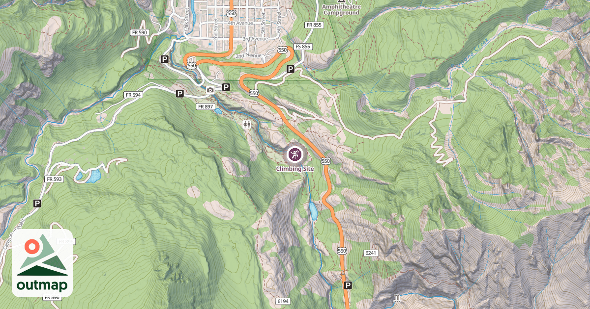 Map of Climbing Site
