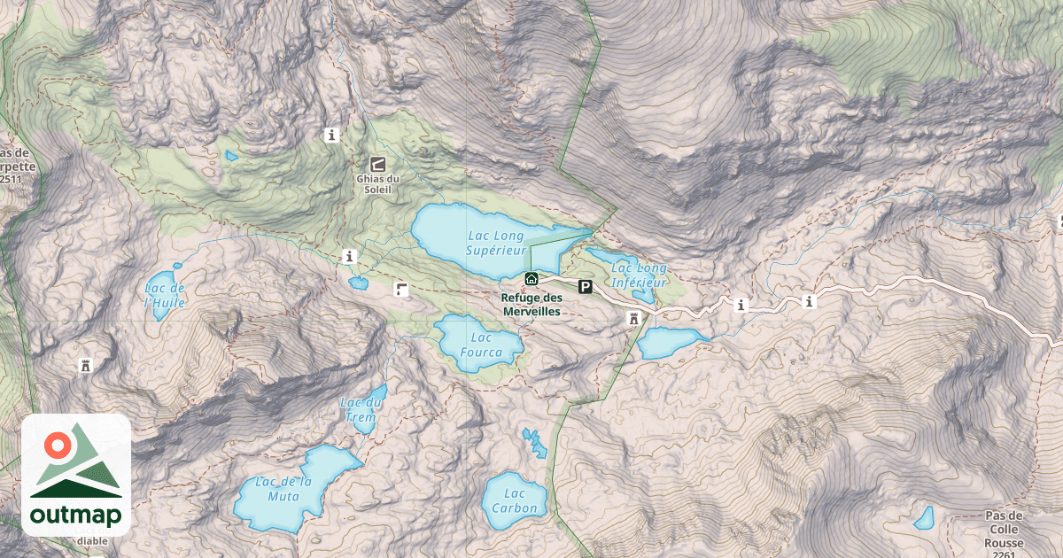 Map of Refuge des Merveilles