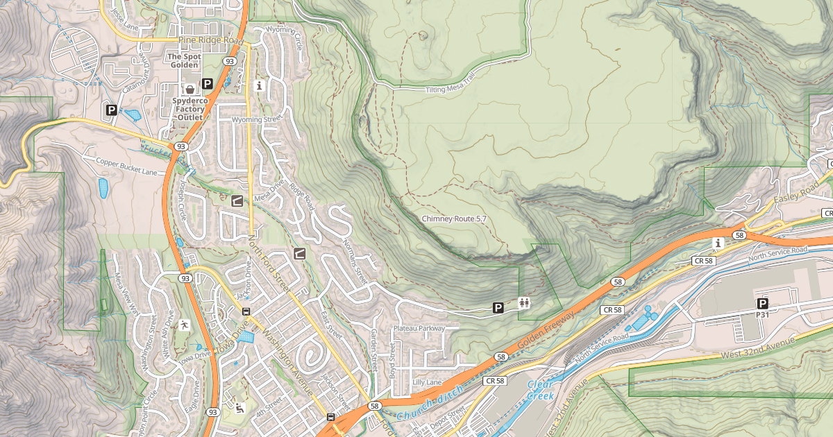 Map preview of Chimney Route