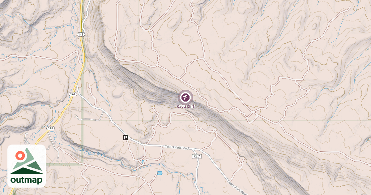 Map of Cacti Cliff