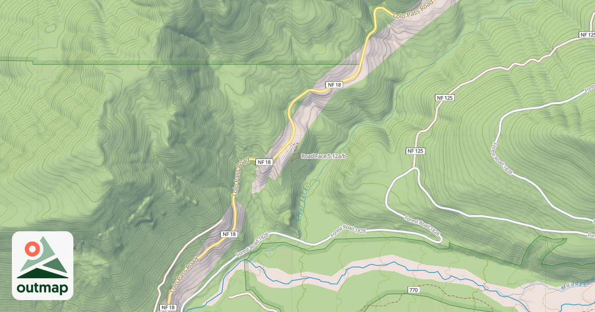Map of Road Face