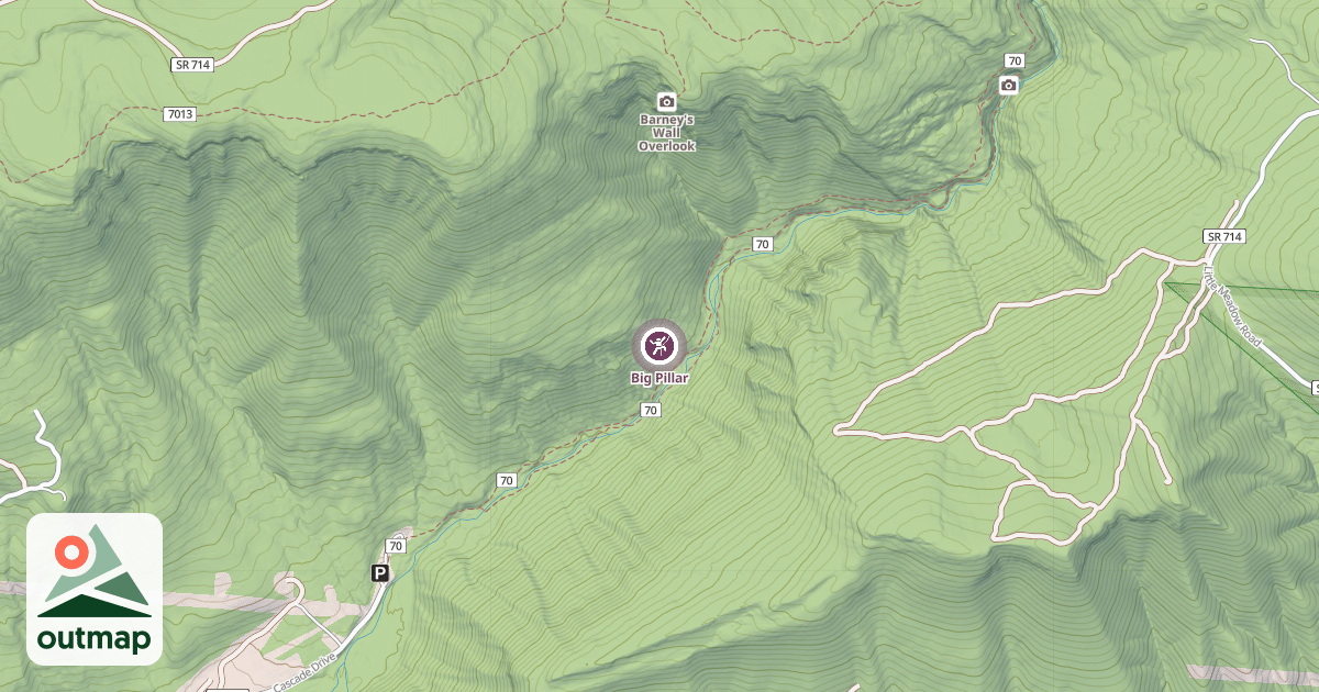 Map of Big Pillar
