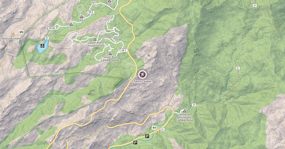 Map preview of Torch Cluster