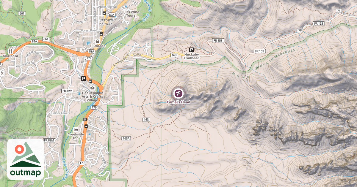 Map of Camel's Head