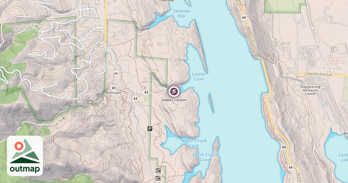 Map of Soldier Canyon