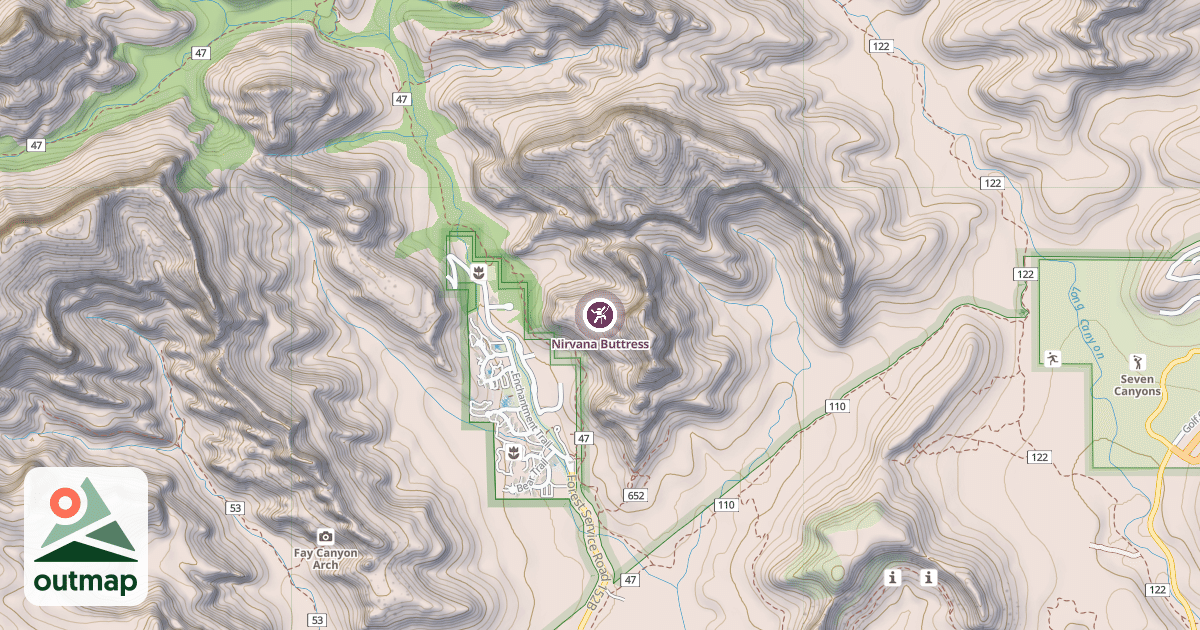 Map of Nirvana Buttress