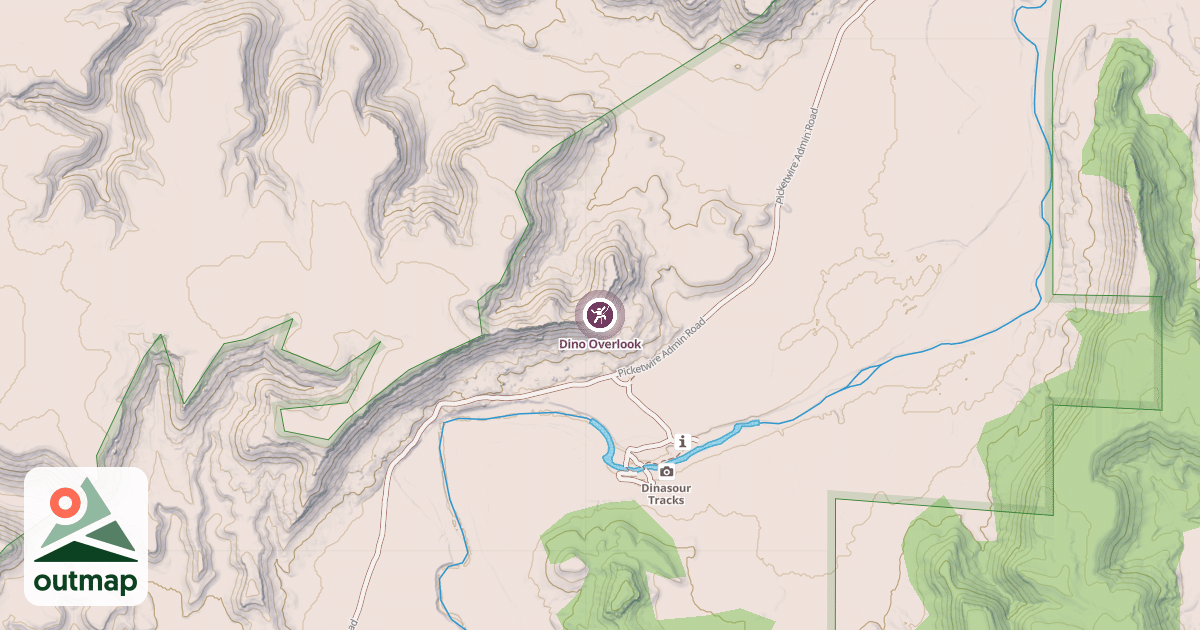 Map of Dino Overlook