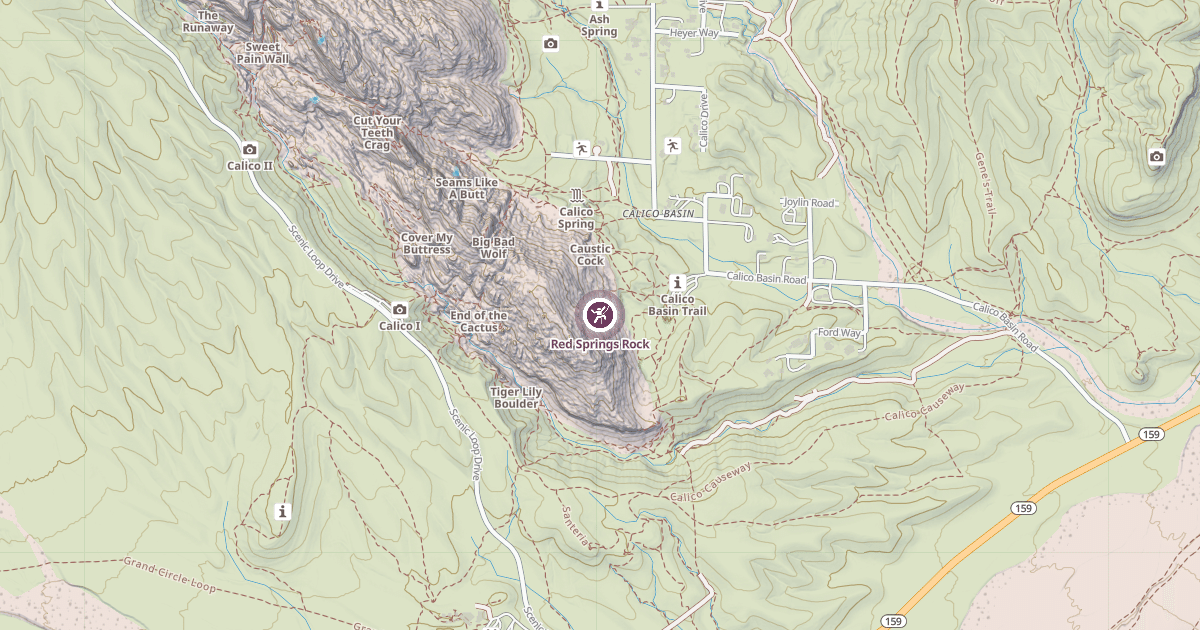 Map preview of Red Springs Rock