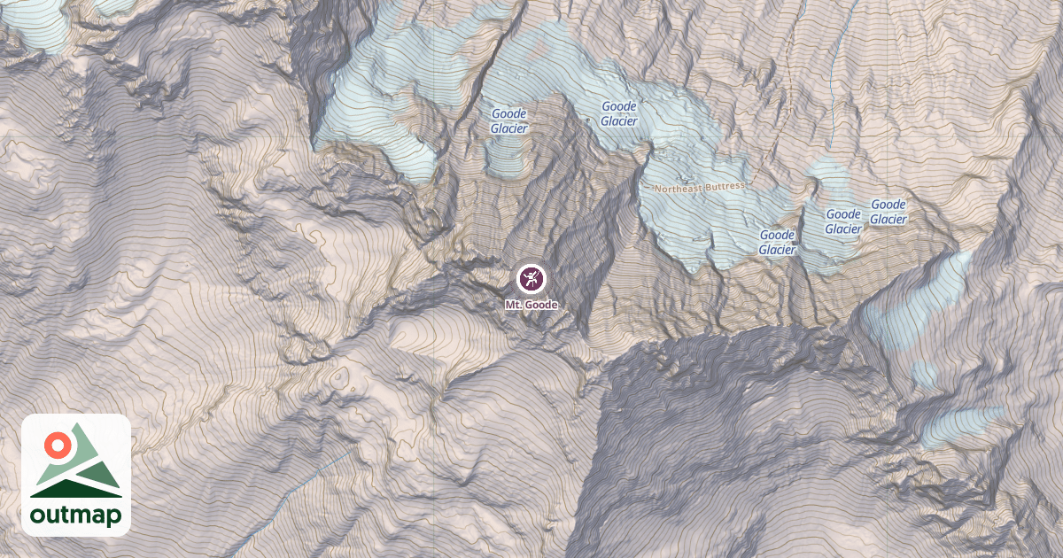 Map of Mt. Goode