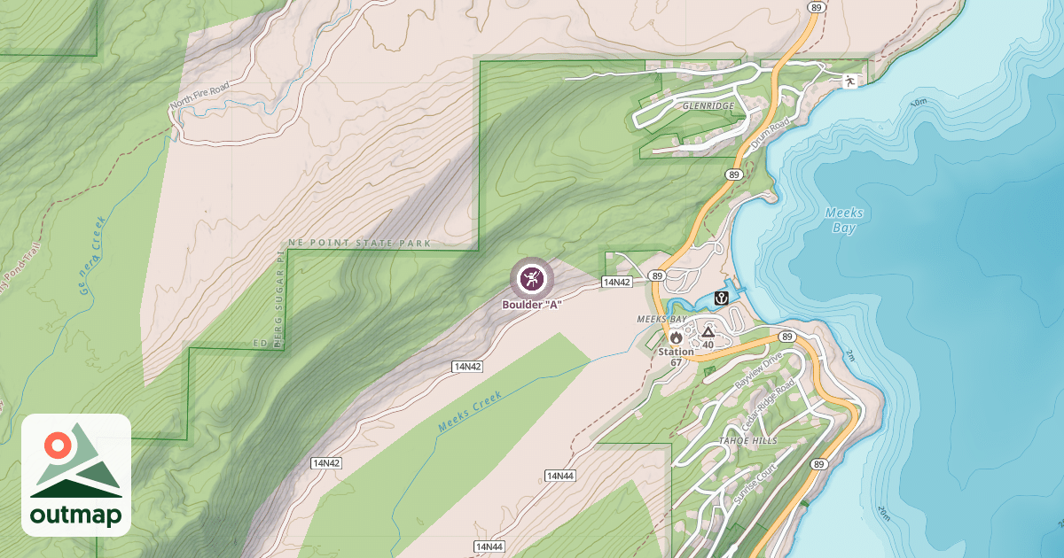 Map of Boulder "A"