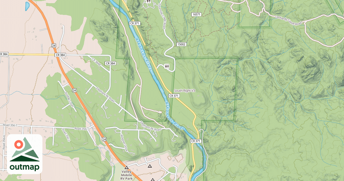 Map of South Right
