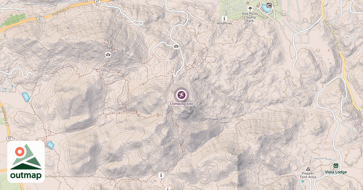 Map of Climbing Site