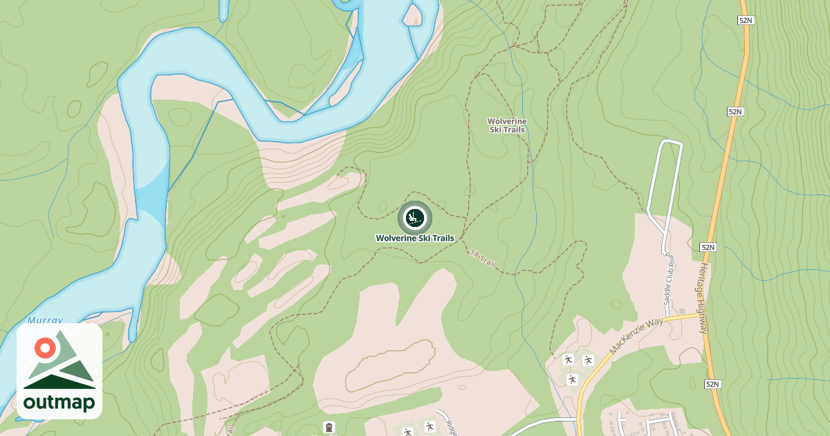 Map of Wolverine Ski Trails