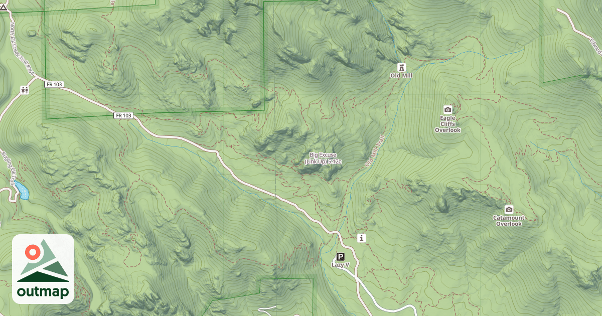 Map of Big Excuse (Link Up)