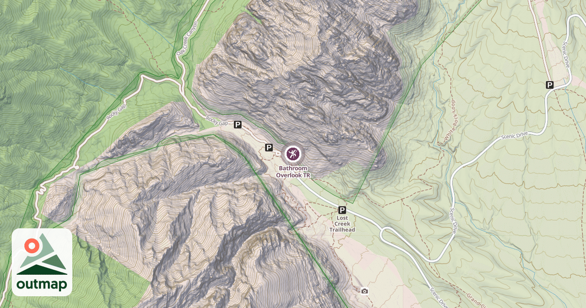 Map of Bathroom Overlook TR