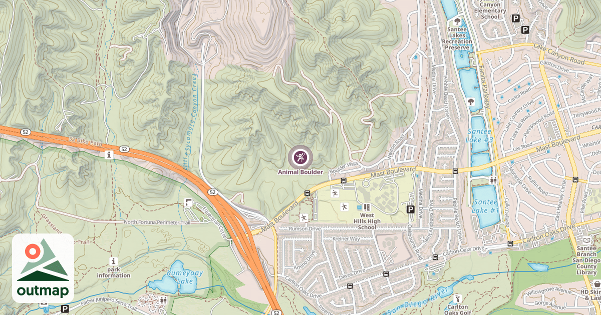Map of Animal Boulder