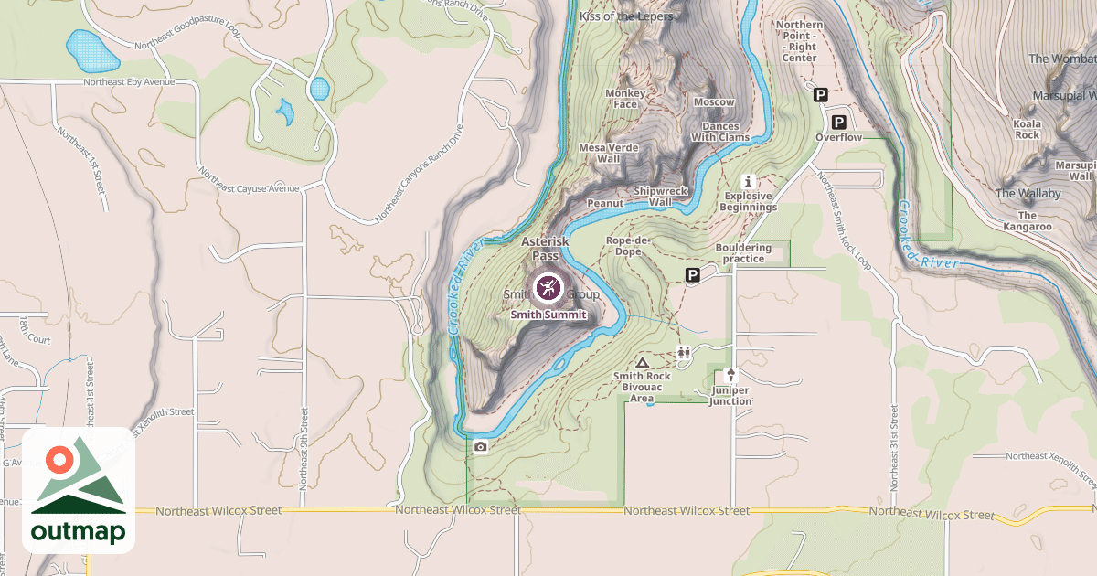 Map of Smith Summit