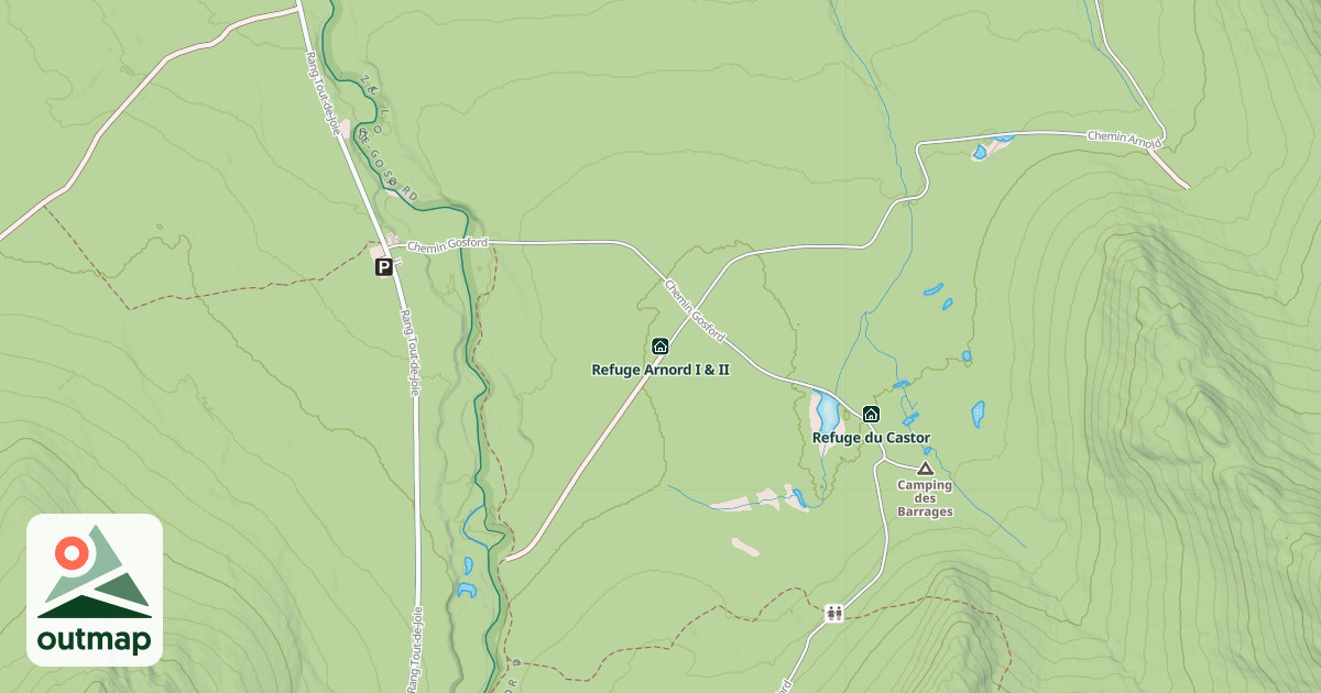 Map of Refuge Arnord I & II