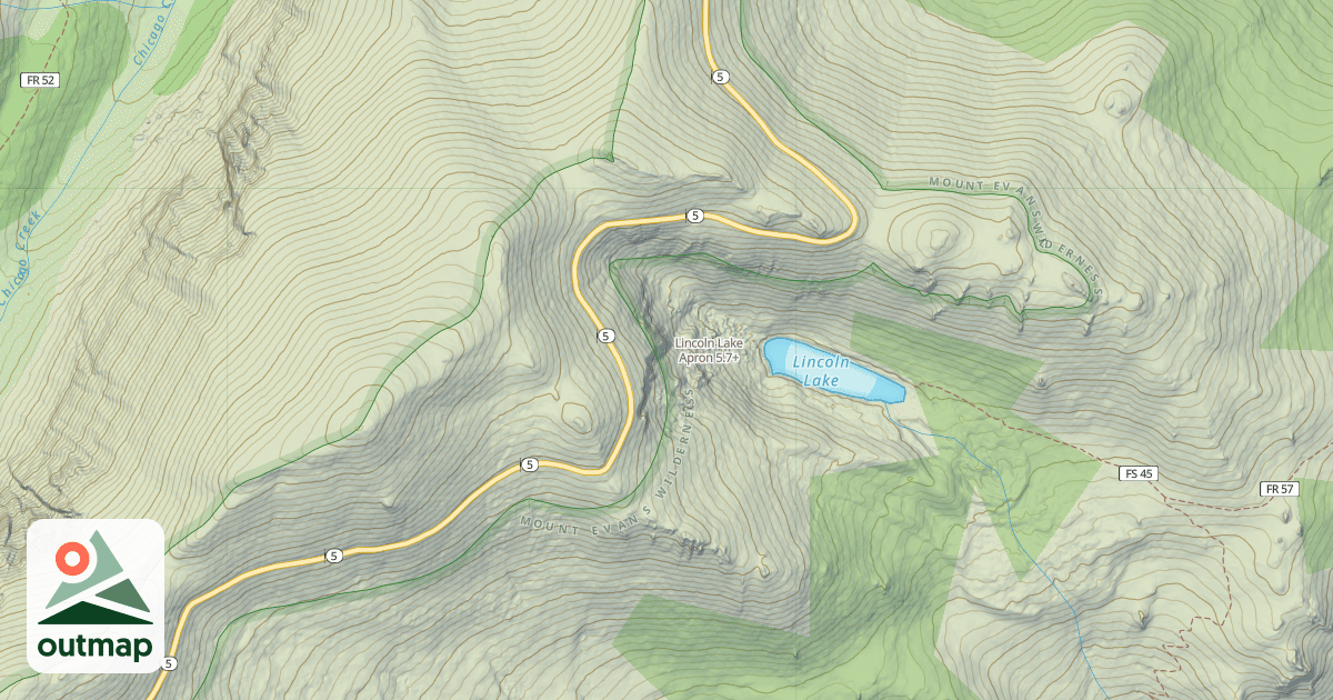 Map of Lincoln Lake Apron