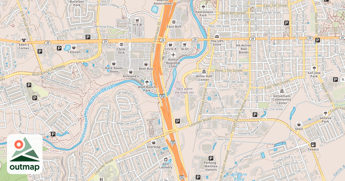 Map of Race aginst the snails