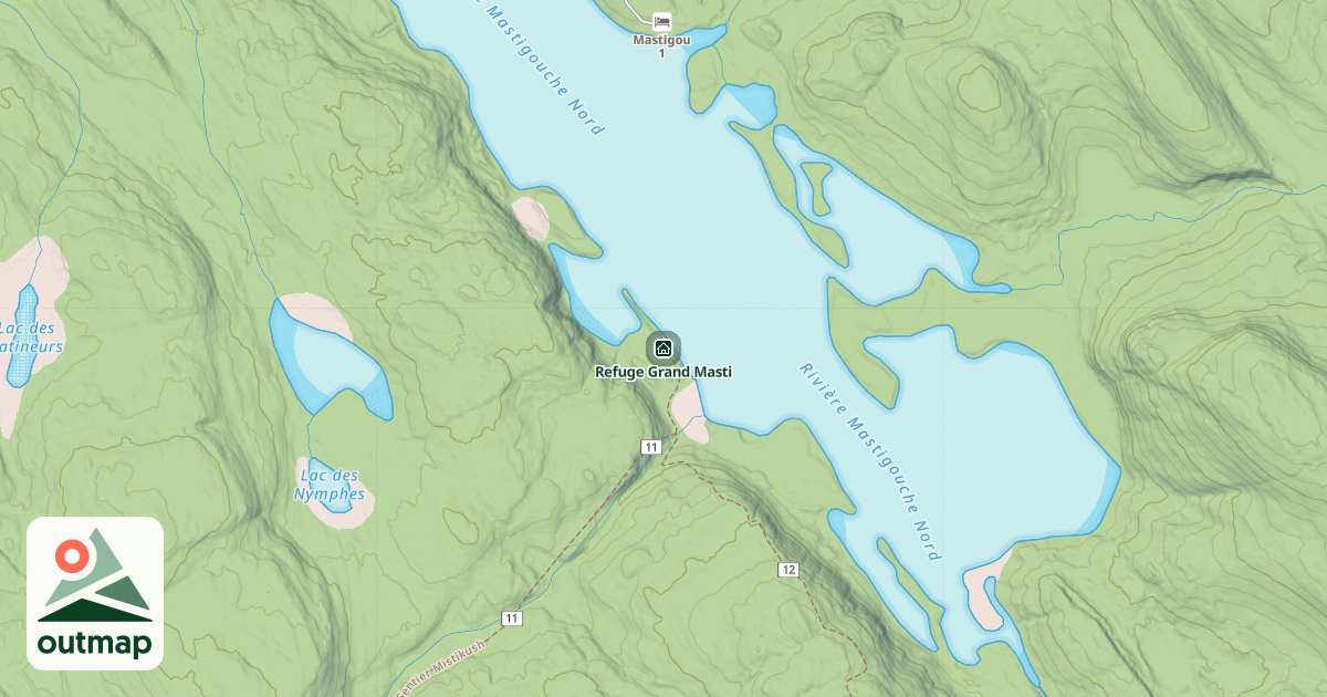Map of Refuge Grand Masti