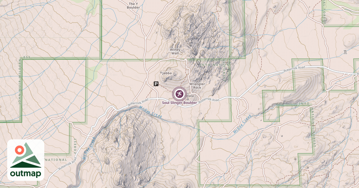 Map of Soul Slinger Boulder